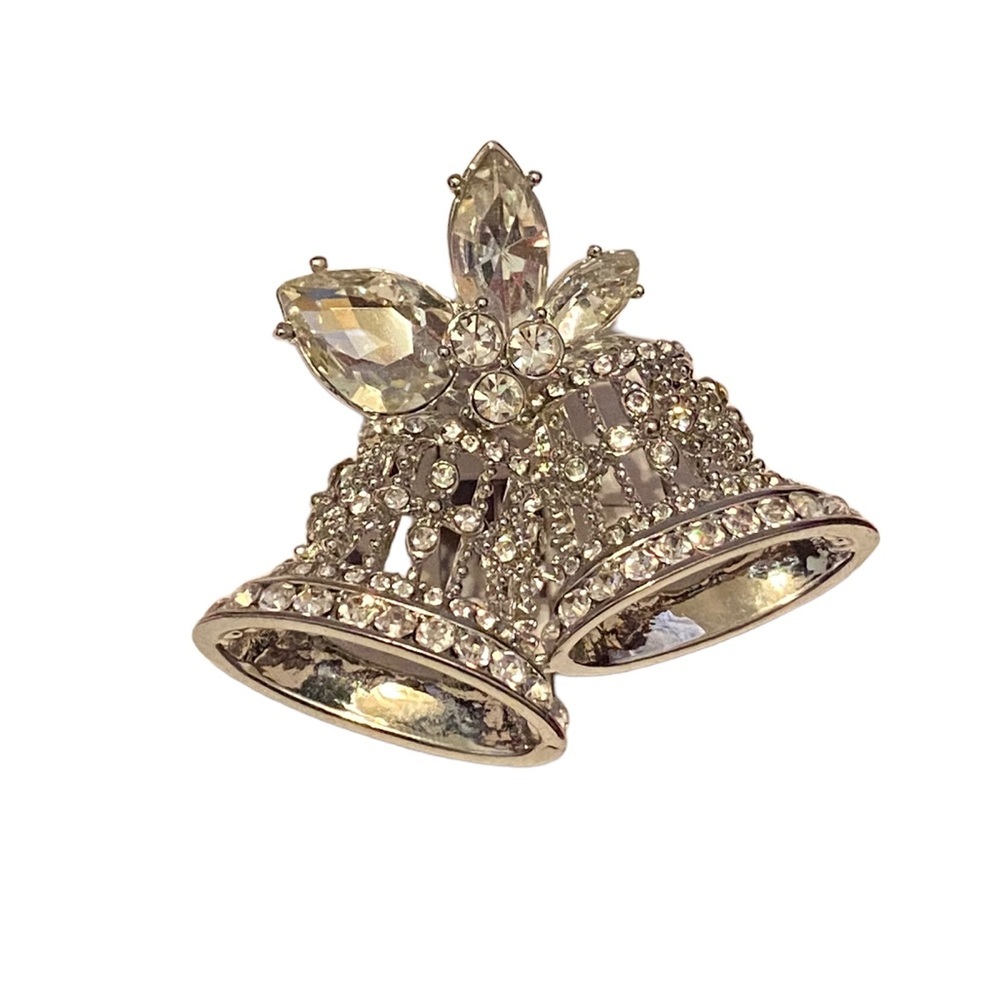 {Charter Club} Rhinestone Bell Brooch